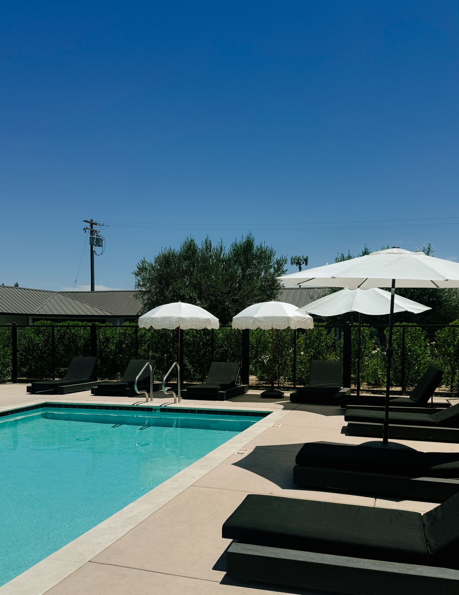 Hotel pool terrace